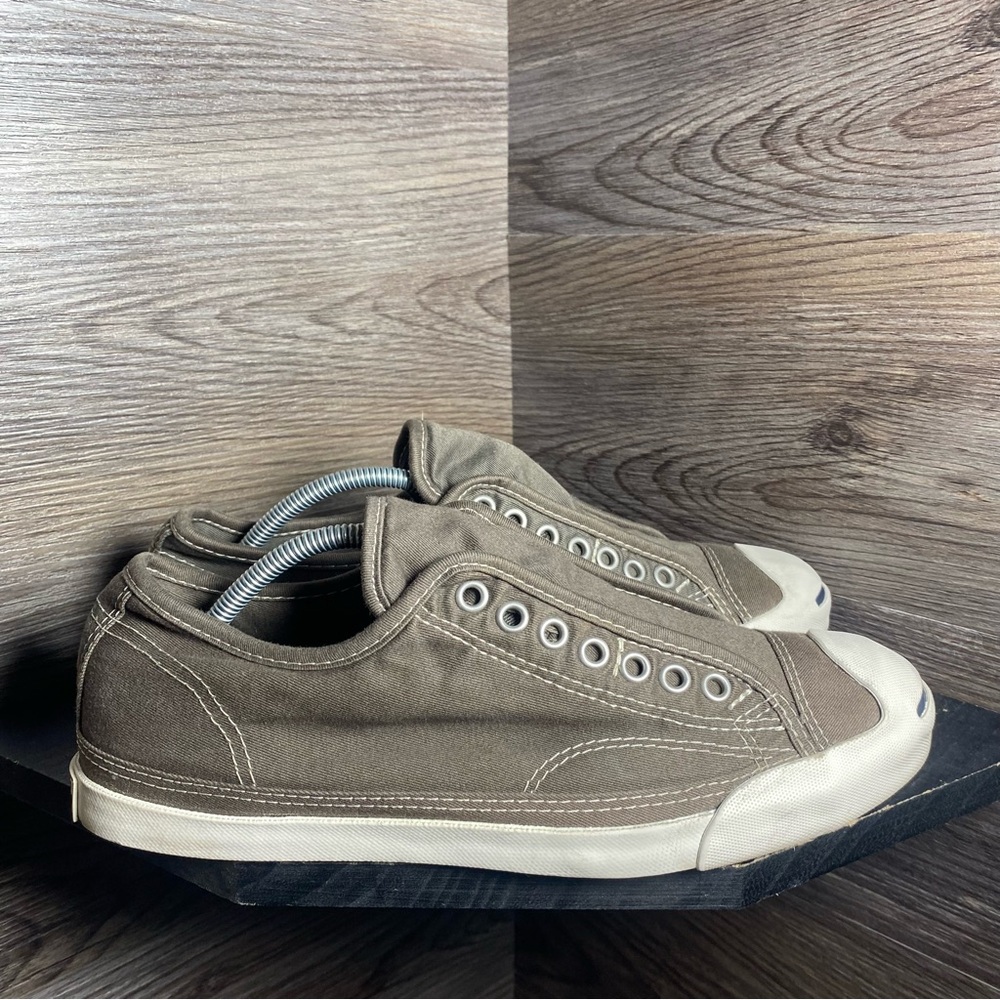 Converse Khaki Sneakers Canvas Laceless Design
